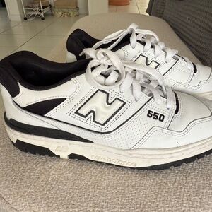 New Balance 550 Men's White and Black Sneakers